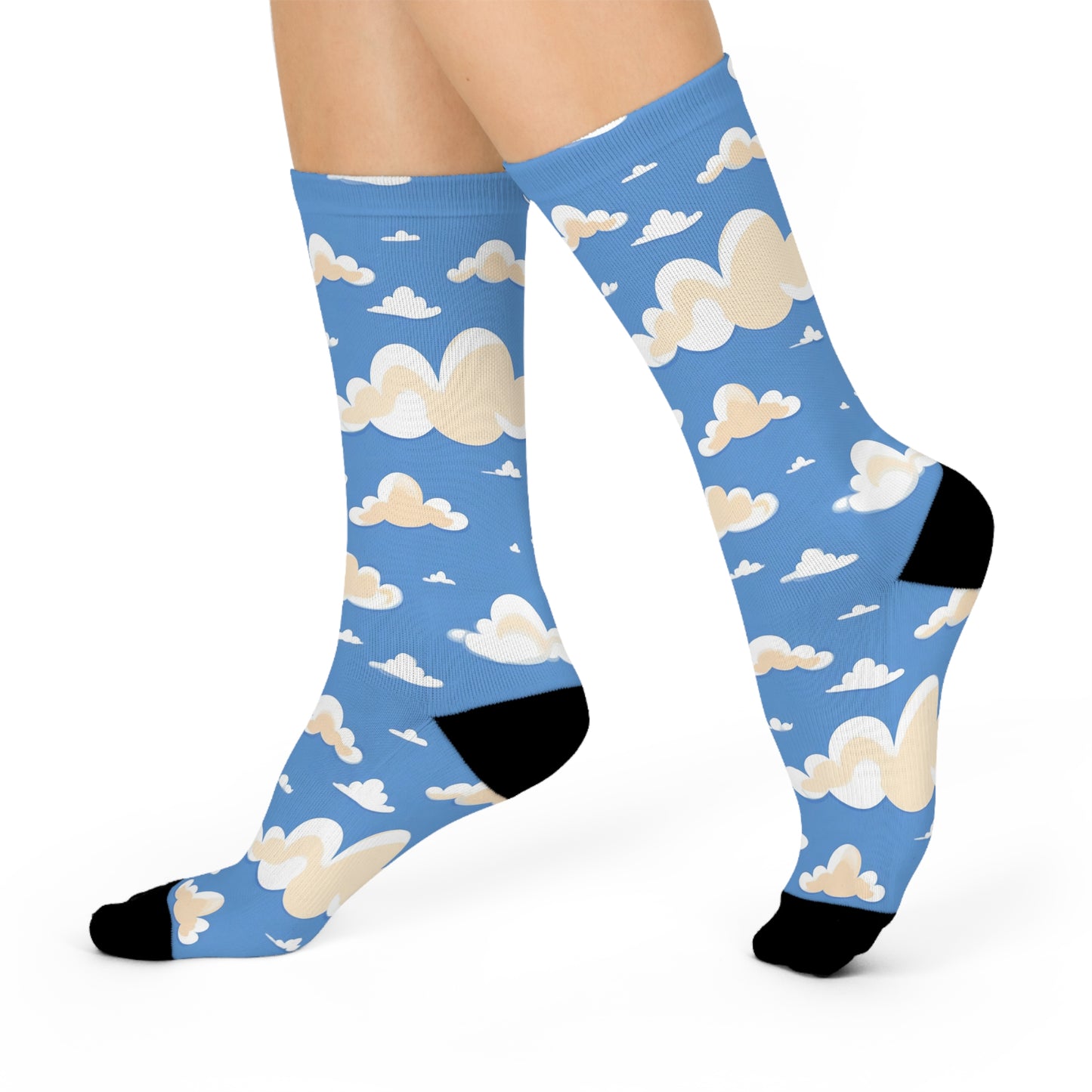 Cloudy Crew Socks