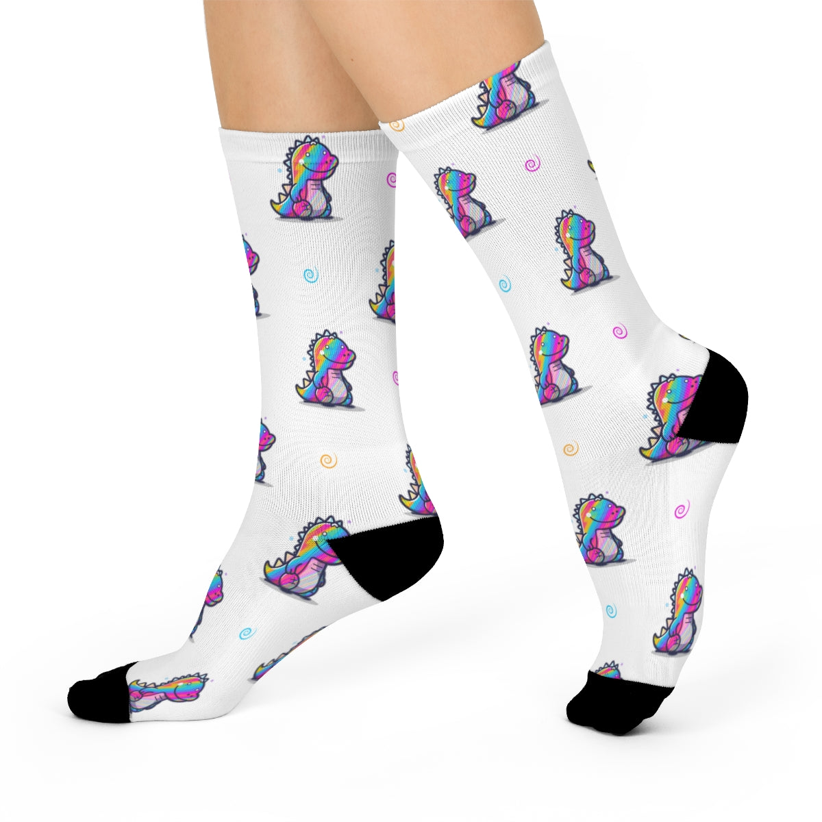 Rainbow Dinos Socks