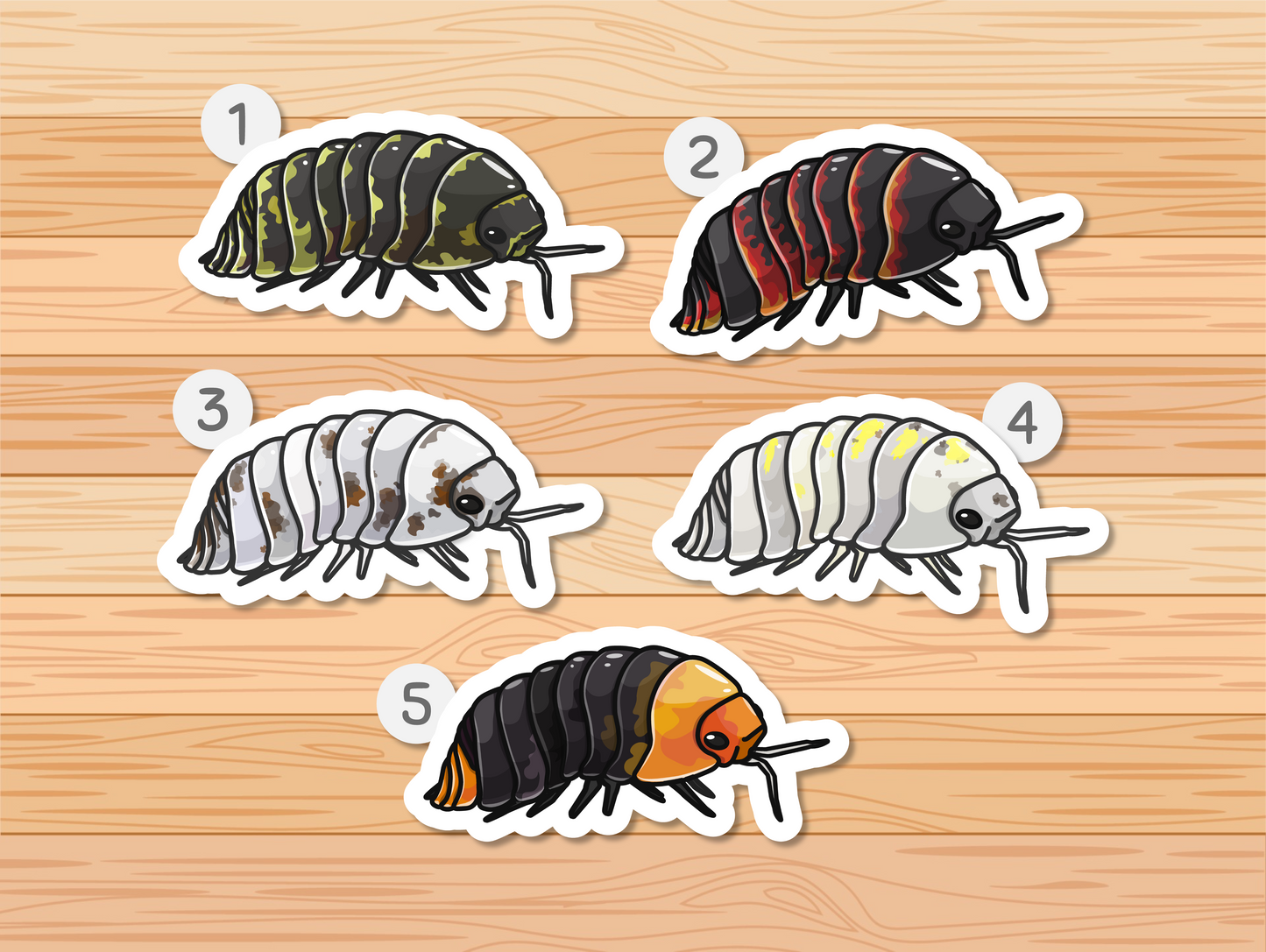 Isopod Stickers