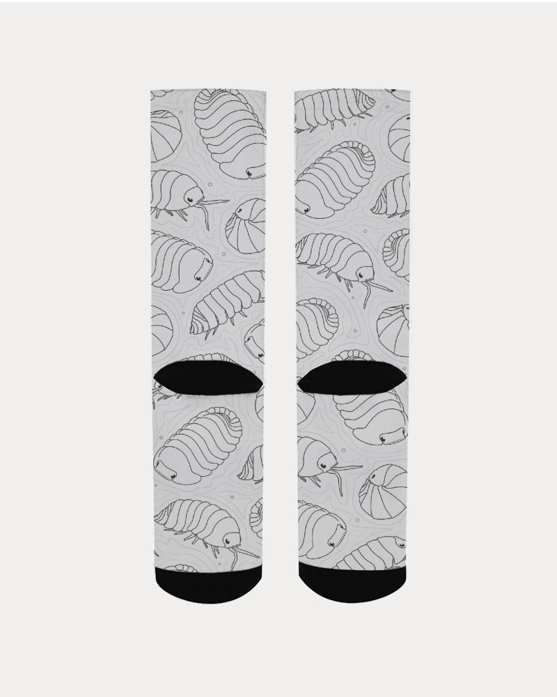 Isopods 2 black lines Women's Socks