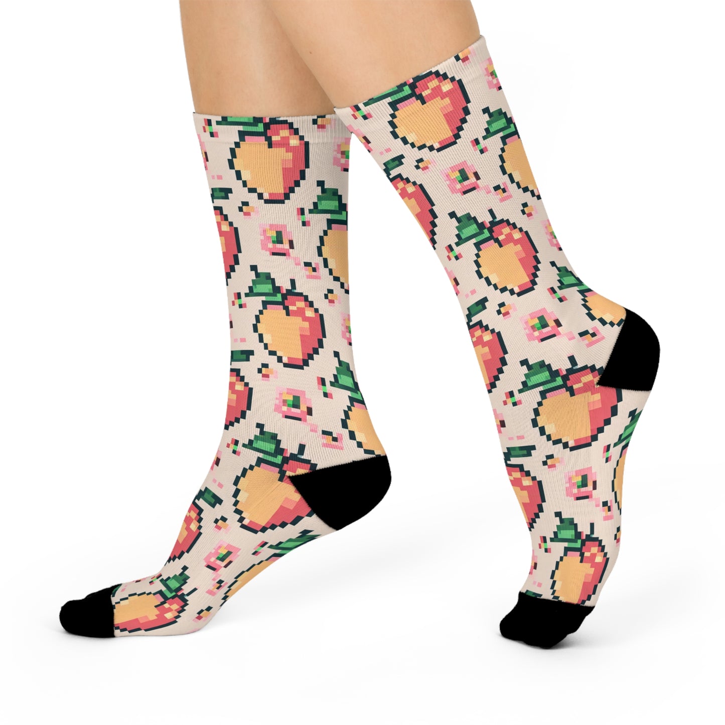 Pixel Peaches Socks